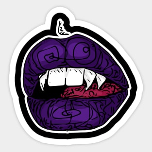 vampire lips Sticker